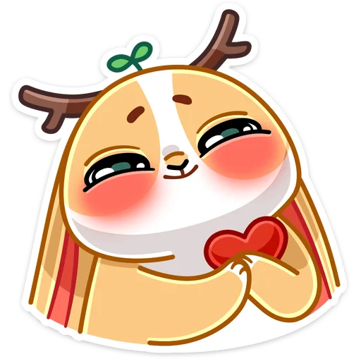 ❤️ Стикер «Листочек» для Telegram