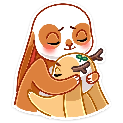 🤗 Стикер «Листочек» для Telegram