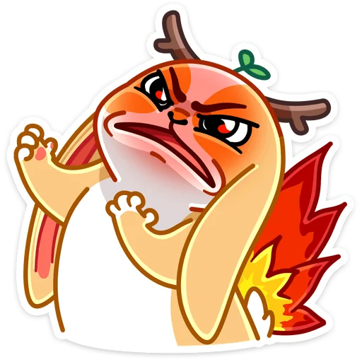 😡 Стикер «Листочек» для Telegram