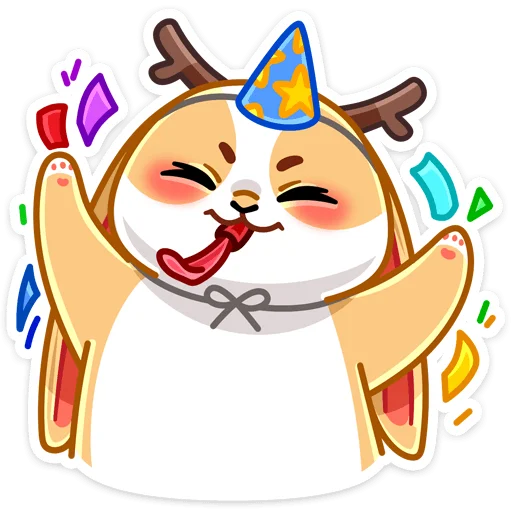 🥳 Стикер «Листочек» для Telegram