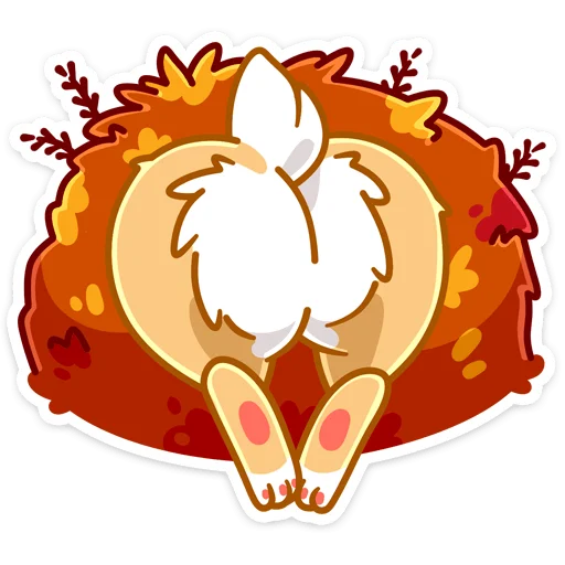 🍑 Стикер «Листочек» для Telegram
