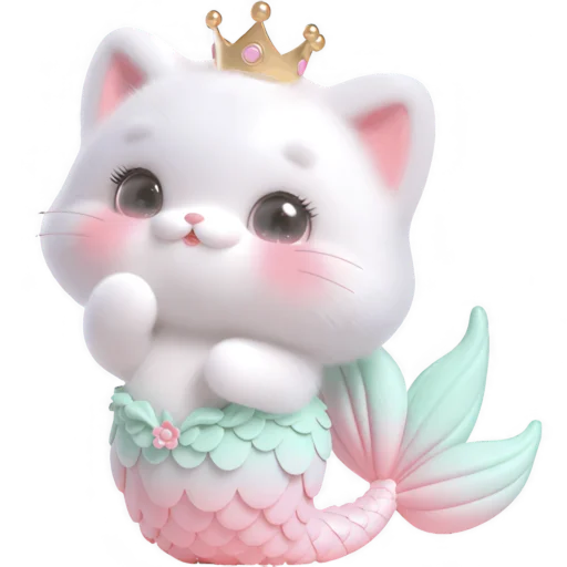 ☺️ Стикер «Киса Русалочка» для Telegram