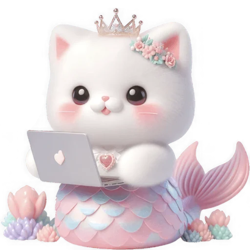 💻 Стикер «Киса Русалочка» для Telegram