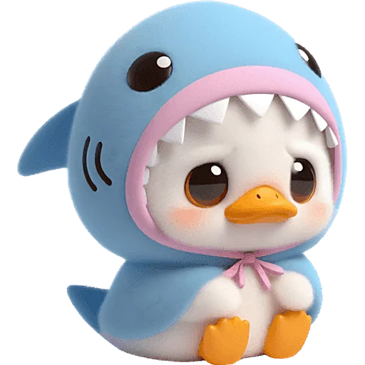 🥺 Стикер «Утиная акула» для Telegram