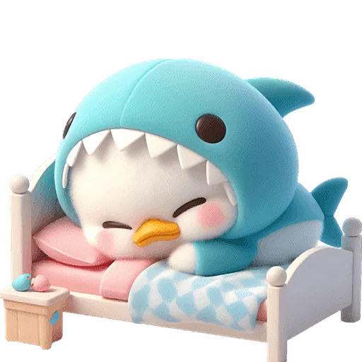 😴 Стикер «Утиная акула» для Telegram