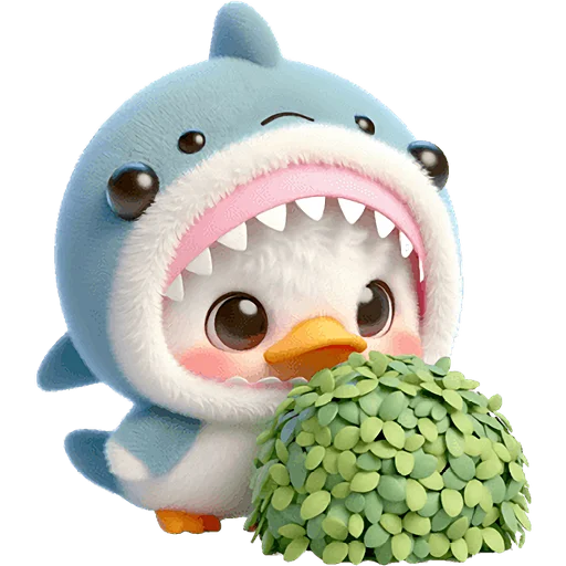 🥹 Стикер «Утиная акула» для Telegram