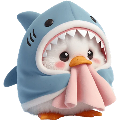 😕 Стикер «Утиная акула» для Telegram