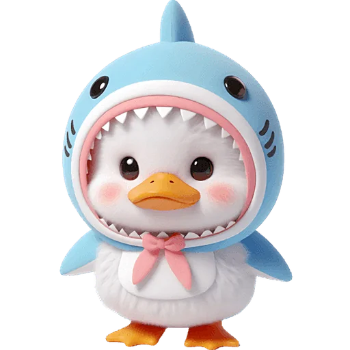 😳 Стикер «Утиная акула» для Telegram