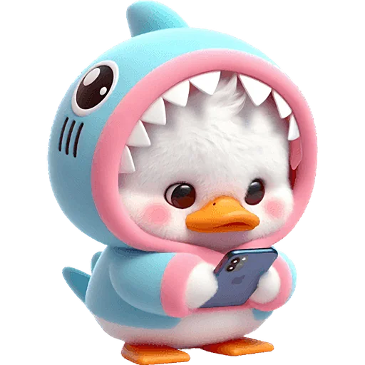 📱 Стикер «Утиная акула» для Telegram