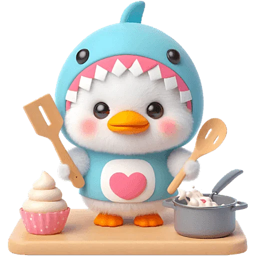 😋 Стикер «Утиная акула» для Telegram