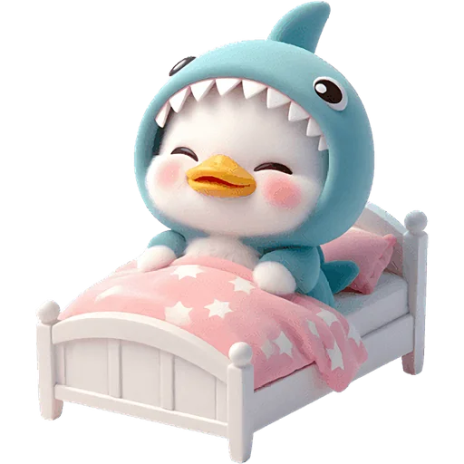 ☺️ Стикер «Утиная акула» для Telegram