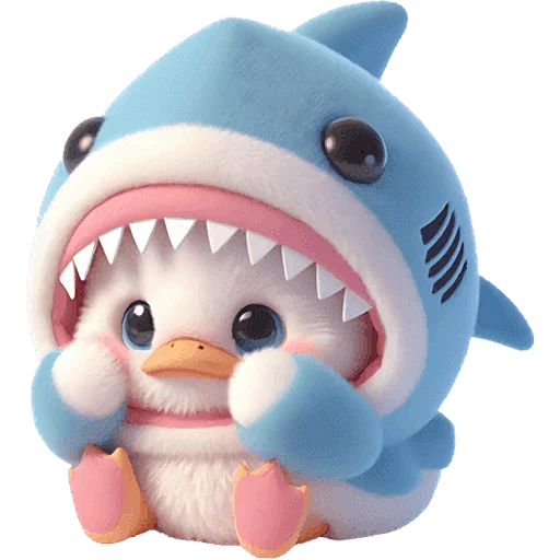 🥹 Стикер «Утиная акула» для Telegram