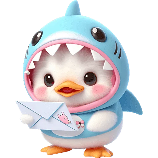 💌 Стикер «Утиная акула» для Telegram