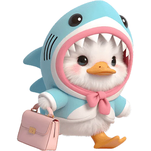 🏃‍♀ Стикер «Утиная акула» для Telegram