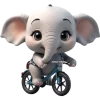🚲 Эмодзи «Милый слоненок» для Telegram
