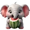 🍉 Эмодзи «Милый слоненок» для Telegram