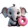 🍩 Эмодзи «Милый слоненок» для Telegram