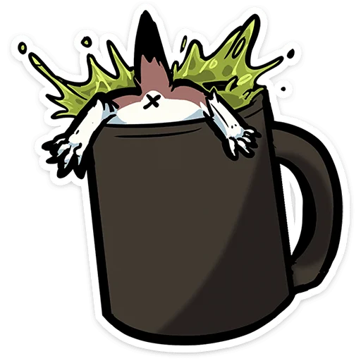 ☕ Стикер «Горностайчик Гера» для Telegram