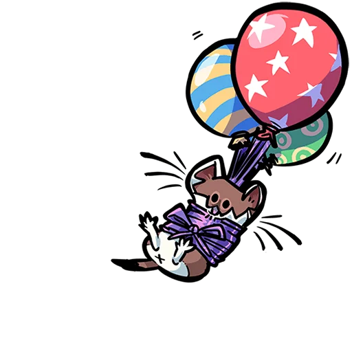 🎈 Стикер «Горностайчик Гера Без Текста» для Telegram