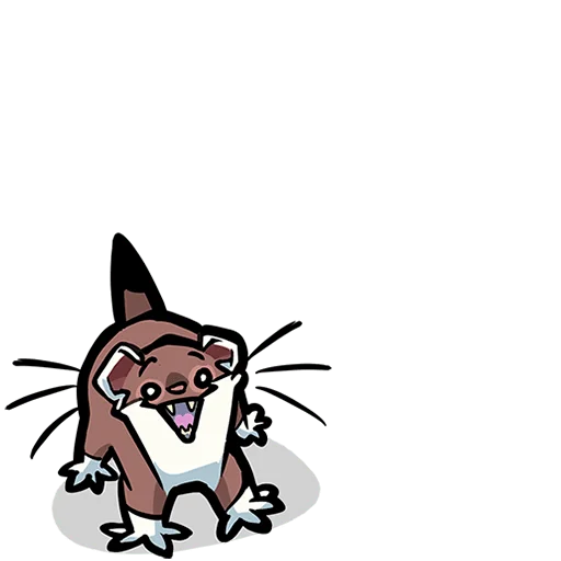 😌 Стикер «Горностайчик Гера Без Текста» для Telegram
