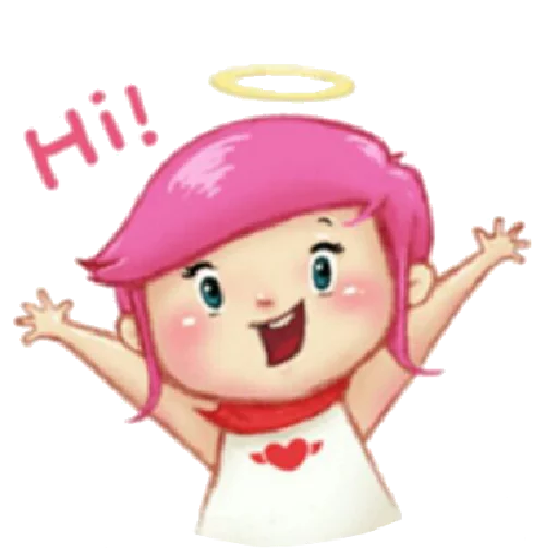✋ Стикер «Little girl» для Telegram
