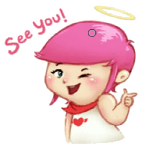 👐 Стикер «Little girl» для Telegram