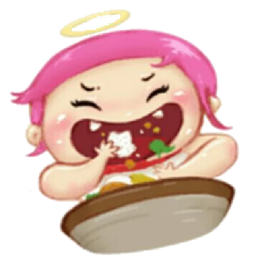🍔 Стикер «Little girl» для Telegram