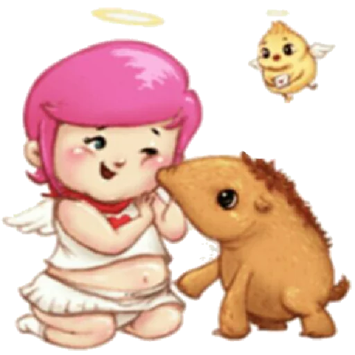 😋 Стикер «Little girl» для Telegram
