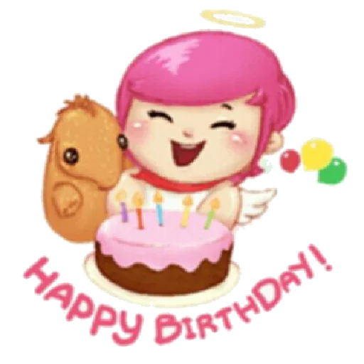 🎂 Стикер «Little girl» для Telegram