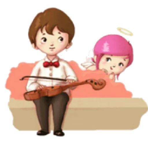 🎻 Стикер «Little girl» для Telegram