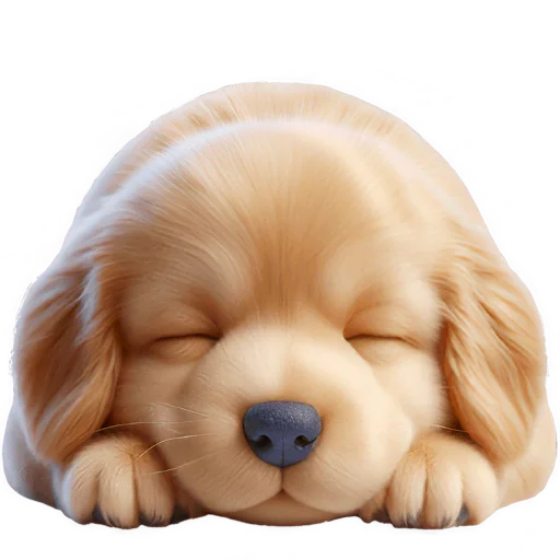 😴 Стикер «Маленький ретривер» для Telegram