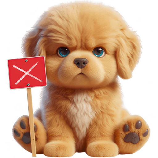 🙅‍♂ Стикер «Маленький ретривер» для Telegram