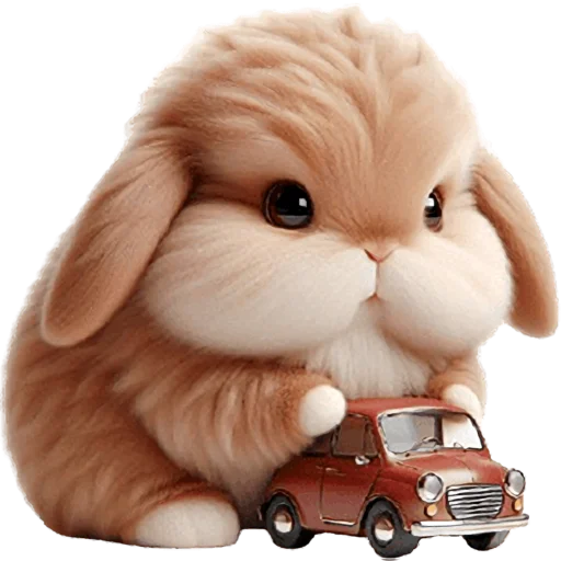 🚗 Стикер «Вислоухий кролик» для Telegram