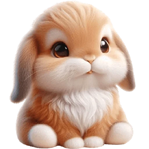 😇 Стикер «Вислоухий кролик» для Telegram