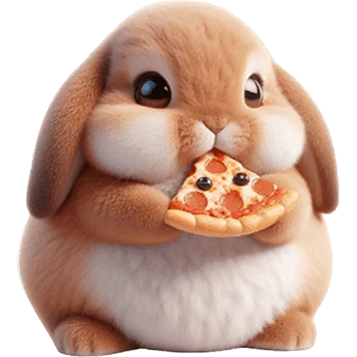 🍕 Стикер «Вислоухий кролик» для Telegram