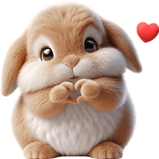 🫶 Стикер «Вислоухий кролик» для Telegram