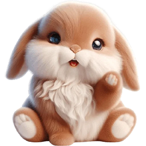 👋 Стикер «Вислоухий кролик» для Telegram