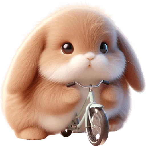 🚲 Стикер «Вислоухий кролик» для Telegram