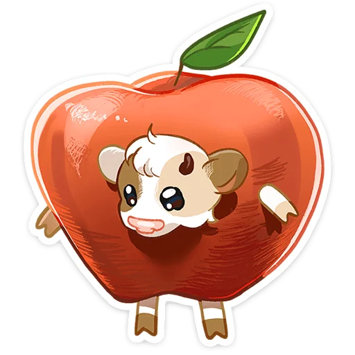 🍎 Стикер «Марфуша» для Telegram