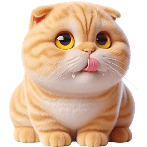 😝 Стикер «Шотландский рыжик» для Telegram