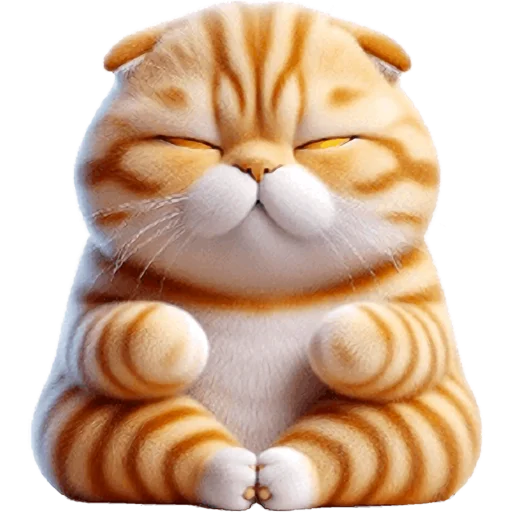 🐱 Стикер «Шотландский рыжик» для Telegram