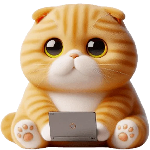 🤓 Стикер «Шотландский рыжик» для Telegram