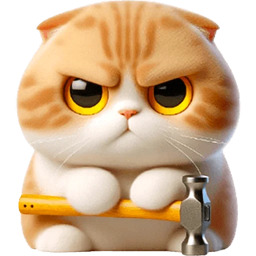 🔨 Стикер «Шотландский рыжик» для Telegram
