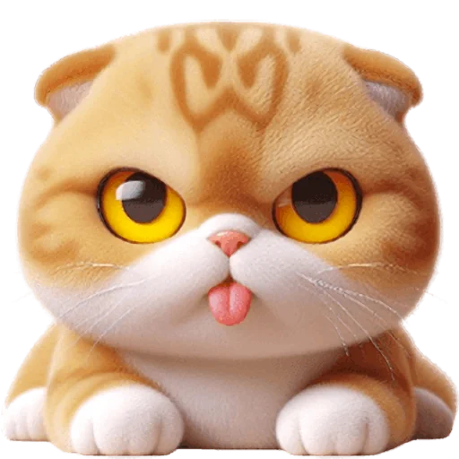 😝 Стикер «Шотландский рыжик» для Telegram