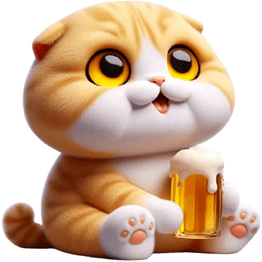 🍺 Стикер «Шотландский рыжик» для Telegram