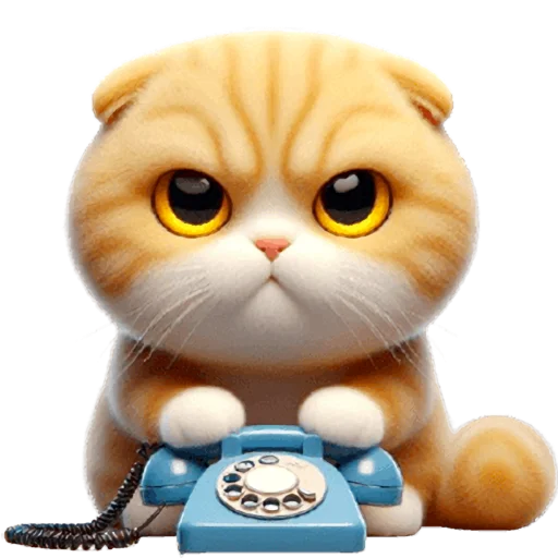☎️ Стикер «Шотландский рыжик» для Telegram