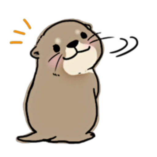 😊 Стикер «Little otter "Kawauso-san" Part 1-2 (FULL) [JPN]» для Telegram