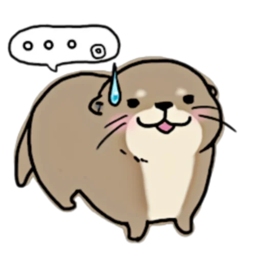 😅 Стикер «Little otter "Kawauso-san" Part 1-2 (FULL) [JPN]» для Telegram