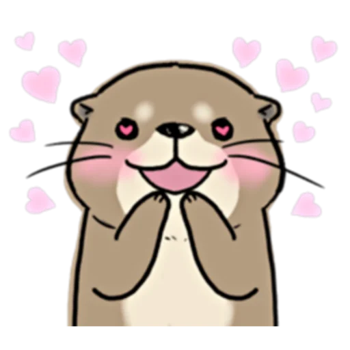 😍 Стикер «Little otter "Kawauso-san" Part 1-2 (FULL) [JPN]» для Telegram