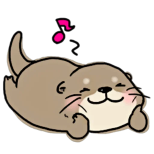 😌 Стикер «Little otter "Kawauso-san" Part 1-2 (FULL) [JPN]» для Telegram